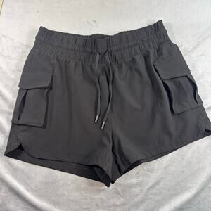 90 degrees Women's Black Pull on Cargo Pocket Shorts size M